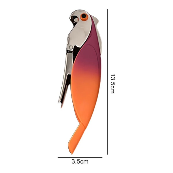 Rustfrit Stål Papegøje Vinfåbner Kreativ Vinflaskeåbner A B A B