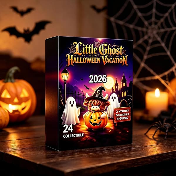 Countdown to Halloween: 2D Acrylic Halloween Ghost Pendant Decoration – 24 Days