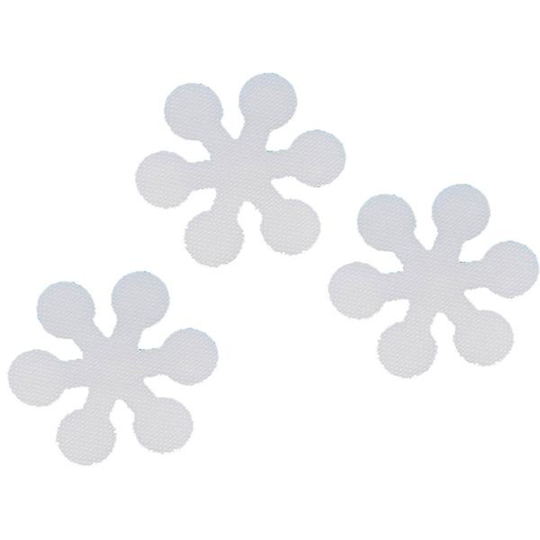 20 st Halkskyddstejp Halkfria Duschremsor Badkar Halkskyddstejp Snöflinga Golvdekaler Snöflinga Halkskyddsetikett Vit 8x8cm