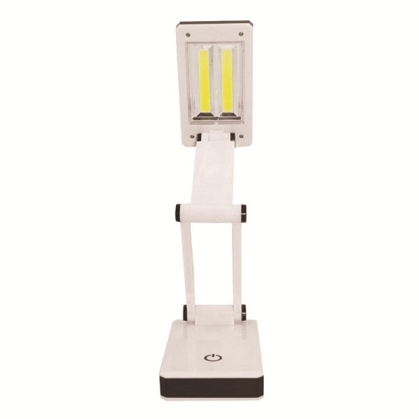 LED-pöytälamppu joustavalla hanhenkaulalla, 3-tasoinen kirkkaus, paristokäyttöinen pöytälamppu 6 W kosketusohjauksella, kompakti kannettava lamppu asuntolan opiskelutoimistoon