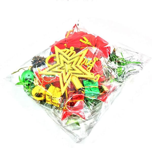 Miniature Christmas Tree with Decorations, Artificial Tabletop Decoration for Christmas