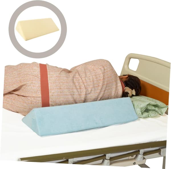 Side-lying Turning Wedge Pillow for Sleeping, Pressure Sore Prevention Pillow, Soothing
