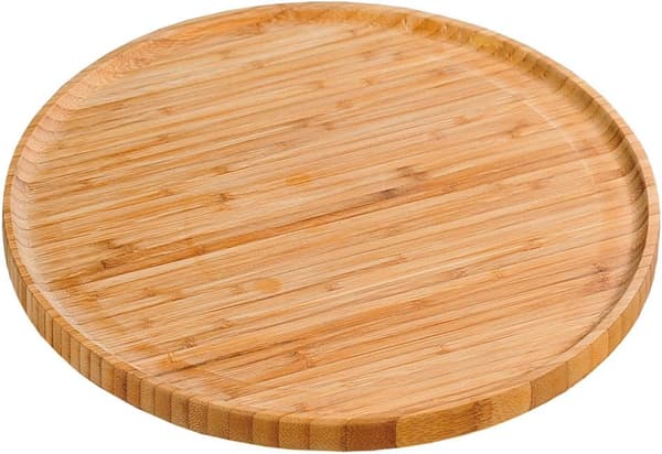 Pizzatallerken 32cm Bambus Treplater Trebestikk