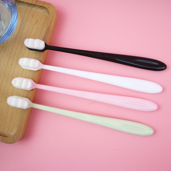 4 Pieces Soft Manual Toothbrushes Micro Nano Extra Soft Bristles