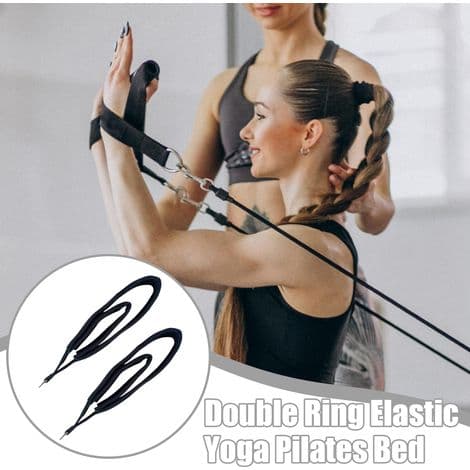 Resistance Bands for Yoga - 38 cm Double Loop Elastic Band Pilates Exercise Band