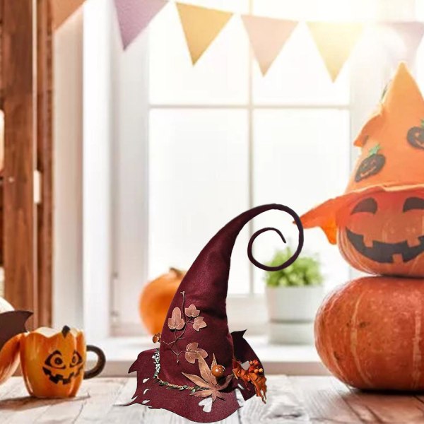 Halloween Hat Pop Tryllehat Kreativ Blomst Heks Hat Magic Tilbehør