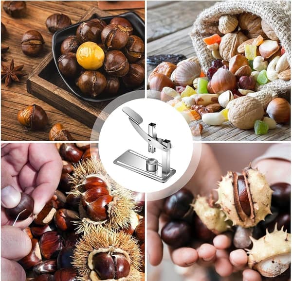 Chestnut Peeling Tool - Commercial Nutcracker with Non-Slip Handle, Quick Peeling Without Damaging Nuts [Ho]
