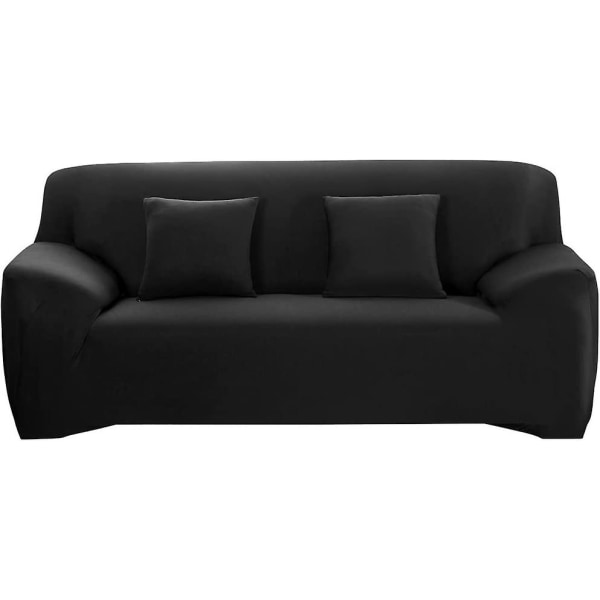 Stræksofabetræk Universal Sofabeskytter Sofabetræk med pudebetræk Komfortabelt lænestolsbetræk i stue soveværelse Hjem blå - 3 pers. (195-2)