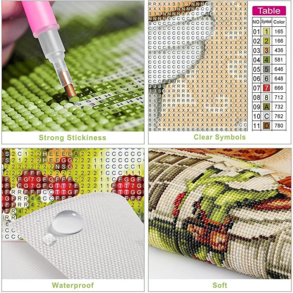Nybörjarstämplingsset Korsstygnstämplade set (40cmX30Cm)