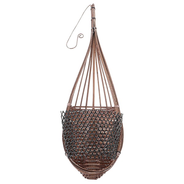 Plastblomkruka Multifunktionell Bambus Korg Väggmonterad Handvävd Blomkruka Kaffe 49.5X12X6CM Coffee 49.5X12X6CM
