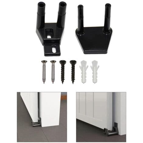Adjustable Floor Guide, Wall Mounted Sliding Door Guide, Bottom Rail Guide, Easy to Install, Barn Door Hardware