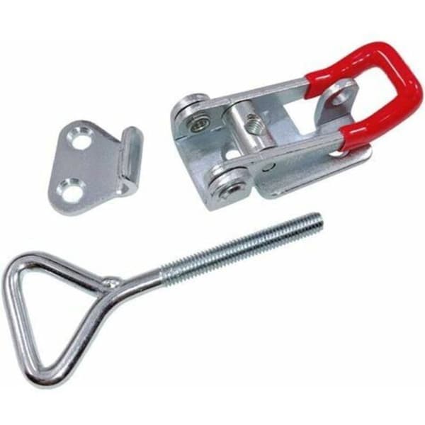 Toggle Clamp (Latch) - PZCC - 4002 - 4-pack - Galvanized - 220 kg - Red