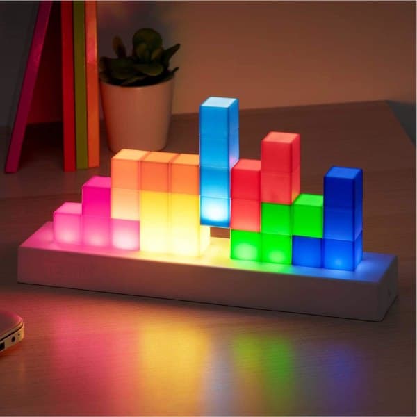 Tetris Lampe, Attoe LED Tetris Stabelbar Natlampe