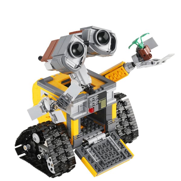 Robot små partikelpussel byggstenar gränsöverskridande fjärrkontroll barn programmering presentleksaker