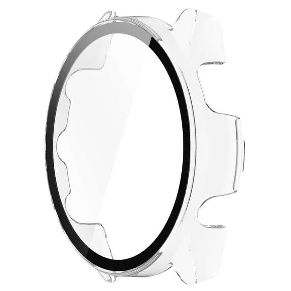 Garmin Forerunner 265 -älykellon PC-kotelo karkaistulla lasinäytönsuojalla - Läpinäkyvä monivärinen läpinäkyvä Multicolor Transparent