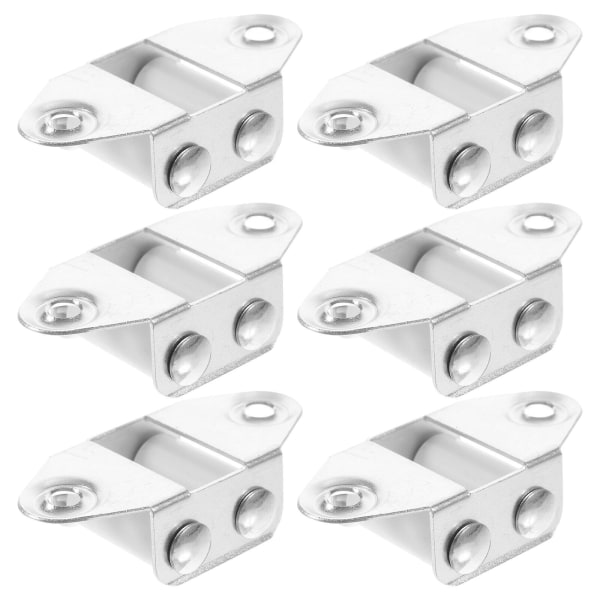 6 kpl Rullaverhojen Asennus Alumiiniseosohjaimet Rullaverhot Nauhaohjaimet Valkoinen 7X2.6CM