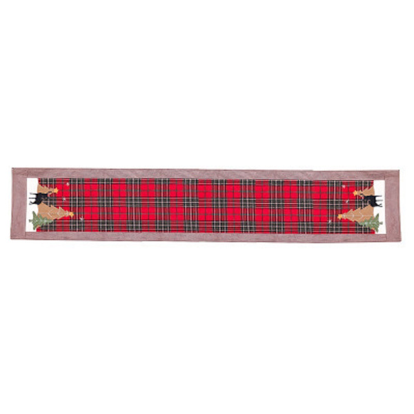 Julebordflag af bomuld til julepynt, restaurantborddug, bordflag