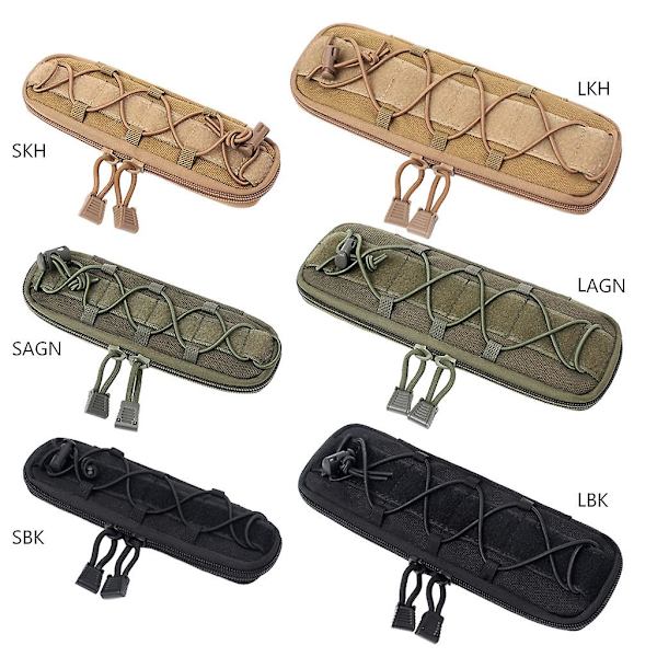 Molle Midjevästfickor Vandring Jakt EDC Ryggsäckspåse Fästen L-Amygreen
