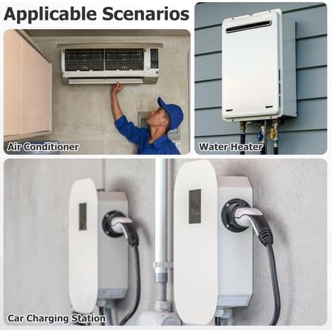 Four brackets for wall mounting water heaters and other appliances - robust mounting frame and accessories included
