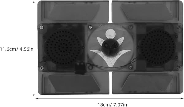 Mini bærbar foldbar bærbar køleventilator LED-lys bærbar stativ køleplade kompakt køling