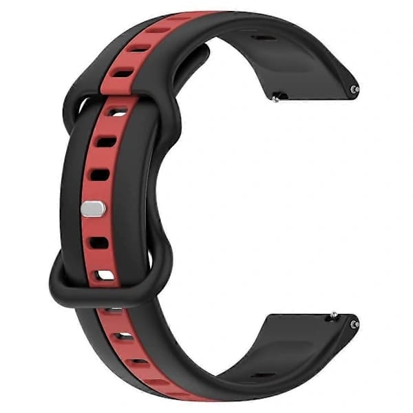 Quick Release Urrem Blødt Armbånd til ur/watch 3/Gear S3 Classic 22mm Sort rød [XJ]