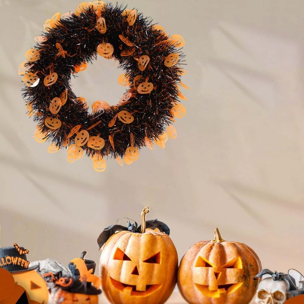 Halloween hoveddør hængende dekorative græskar til tilbehør ornamenter dekoration dør krans