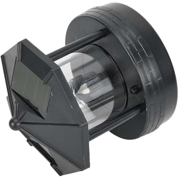LED Solar Powered Lighthouse, 360 Degree Rotating Lamp LED Solar Lighthouse Landscape Path Lighting Ga