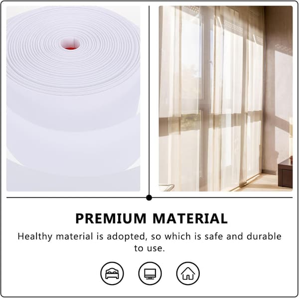 Polyester 8 cm gardinbånd med romerske ringhull perforert gardinbånd