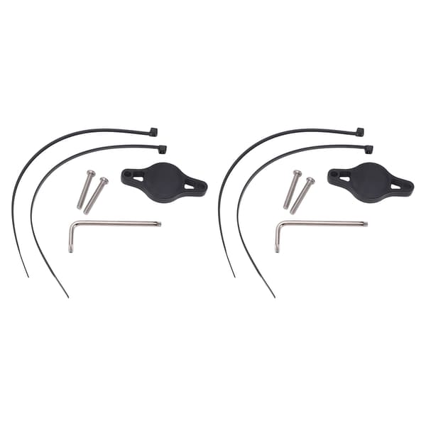 2 Pcs Bike Tracker Holder Mount Black ABS Compact Protective Shell With Screws for IOS Tracker