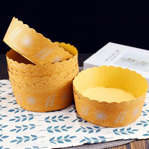 100 st Högtemperatur Kraftpapper Bröd Muffin Hållare Resistent Pappersmugg【ad】
