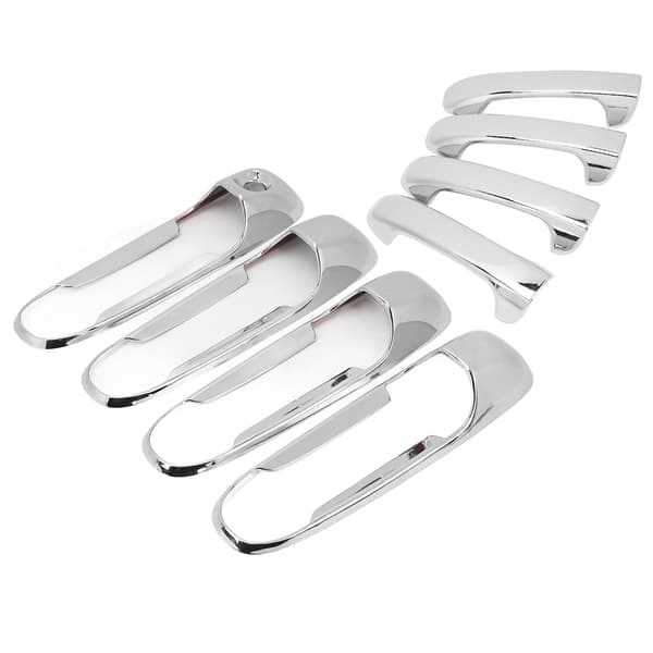 4PCS Chrome Door Handle Cover Anti-Scratch Car Left Right Handle Protector Replacement for Dodge RAM 1500 2500 3500