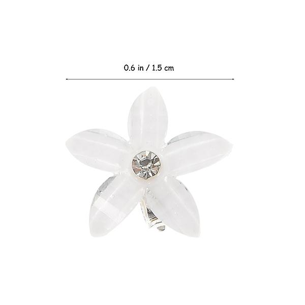 20 kpl Helmi Barrette Hää- Baby Girl Barrette Crystal Bow Hiukset Leikkeet Koiran Bowknot Hiukset Leikkeet Valkoinen1 White 1.5x1.5cm