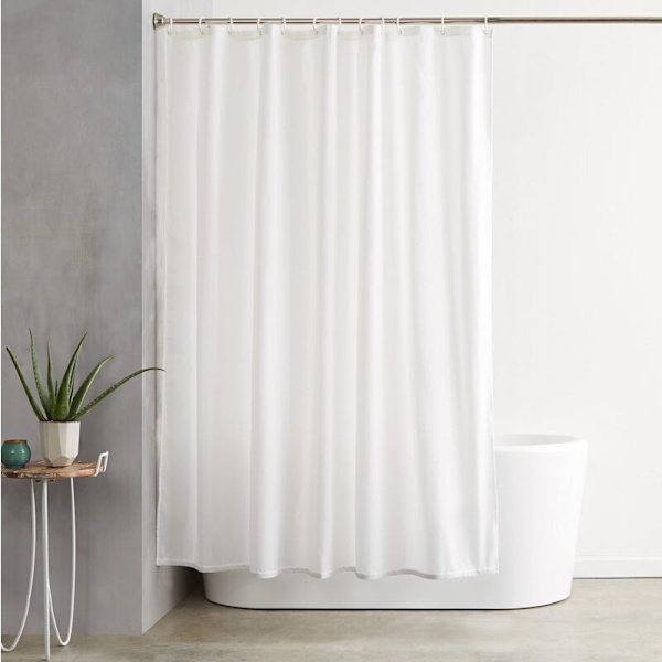 Polyester Duschdraperi 180x200 cm Vit