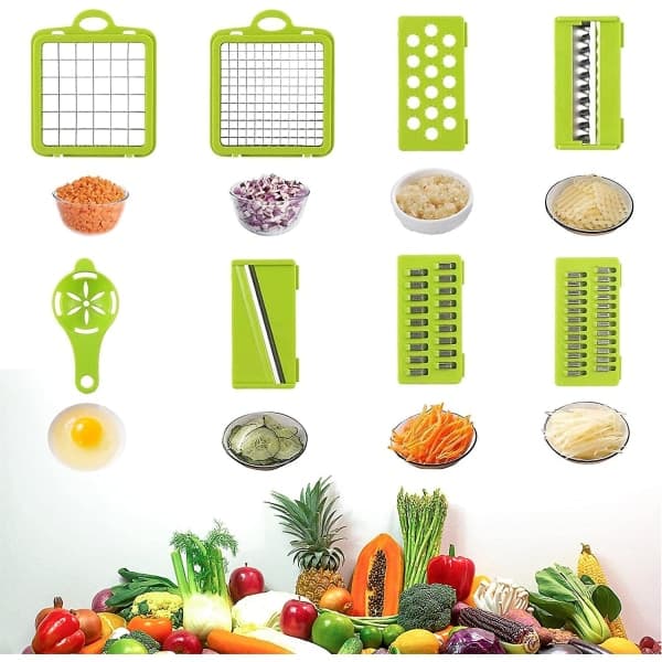 Upgraded Version 14 in 1 Large Safety Chopper Vegetable Chopper
