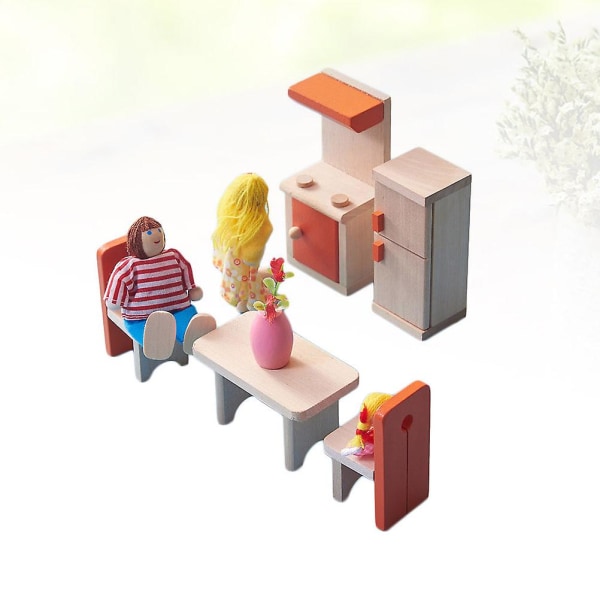 Miniatyyri Koriste Mini Keittiö Mini Pöytä Mini Talo Kalusteet Mini Talo Keittiö Värikäs 20*12.5cm Colorful 20*12.5cm