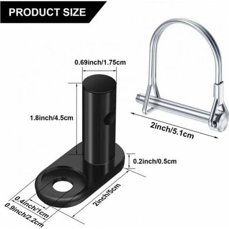 Bike Trailer Hitch Coupler Sets, Steel Tow Bar Replacement Adapter, Bicycle Coupling Attachment Adapter