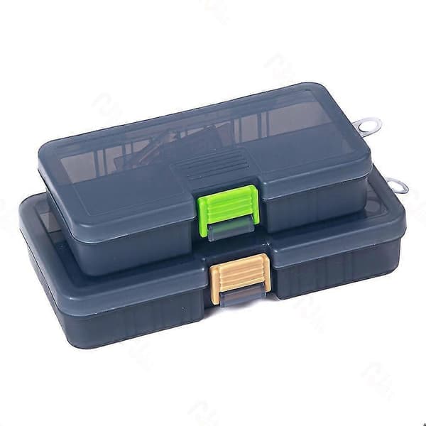Portable Fishing Box with Multiple Compartments for Lures, Baits, and Hooks Large Large