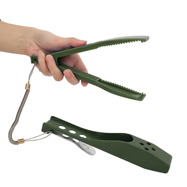 Portable Multifunctional Fish Grip Controller Clamp Tool Olive Green