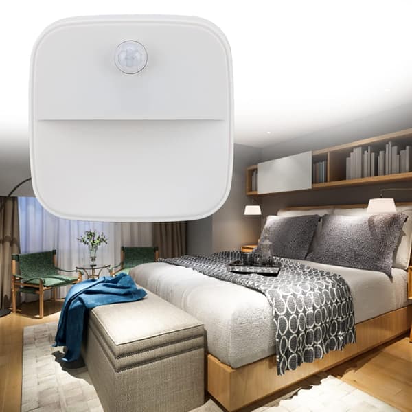 1 pc Sensor Night Light Durable EU Plug 100-240V Warm Light Night Lamp Living Room Plug for Hallway