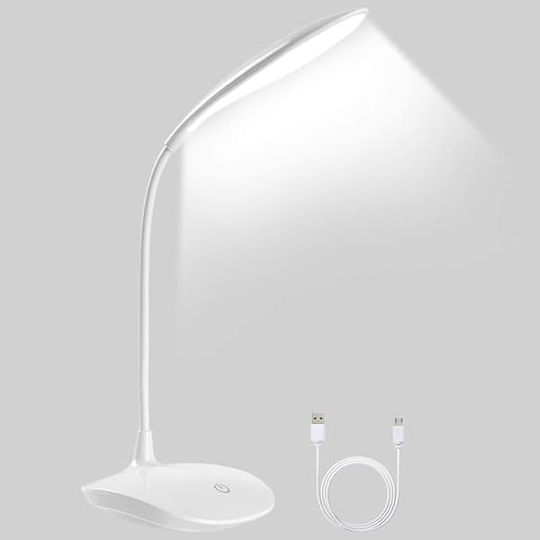 LED-leselampe for bok med USB-kabel Berøringskontroll Øyebeskyttelse