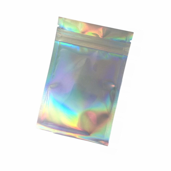 100 Forseglede Laser Aluminiumfolie Ziplockposer 8x13cm Kjøleskapsorganisator Matlagingsporsjonsbeholdere Beholder Ki