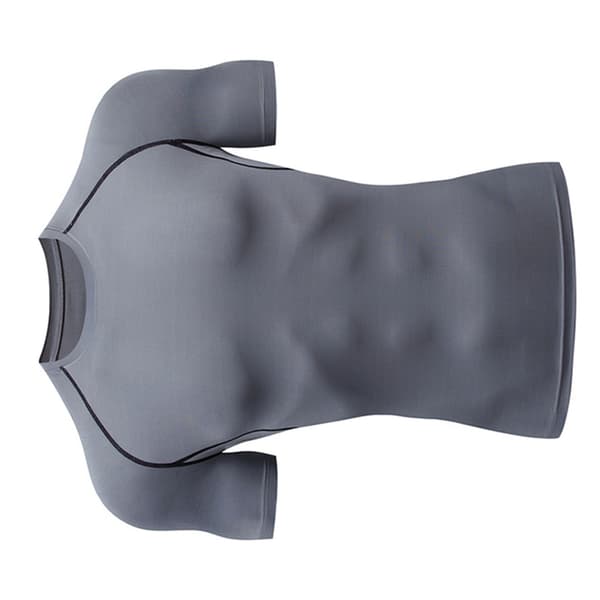 Cool Dry Short Sleeve Compression Shirt Training T-shirt Grey