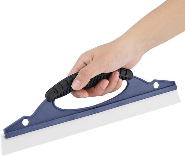Rubber Squeegee for Window Cleaning, Bathroom Floor Shower Squeegee, Glass Shower Accessories for Bathroom, Windows, Glass, Gate, Shower Squeegee