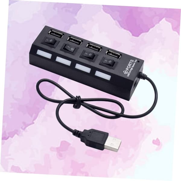 USB-hub 2.0 USB-adapter 4 uttak USB-splitter USB-enhetstilkobling