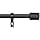 Adjustable Curtain Rod Wall Bracket Set of 2 Black