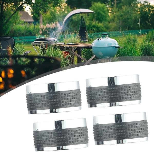 4 stk 50 mm Universal Gass BBQ Kontrollknapper for Komfyr/Ovn/Grill (50 mm)