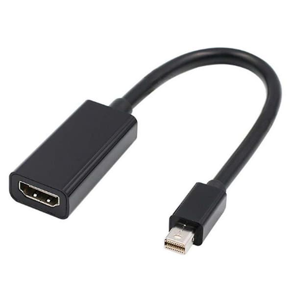 Mini Dp til Hdmi hunadapterkabel - Hvit (Svart)