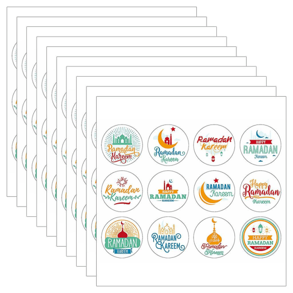 Sæt 290/120 stk. Mubarak Gaveforseglingssticker Håndlavet Æske Kageforseglingsetiket Festdekorationssæt 2