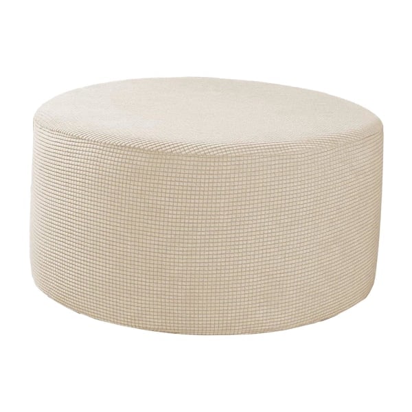 1/2/3/5 Avtagbara ottomanöverdrag runt skydd Beige 1 st
