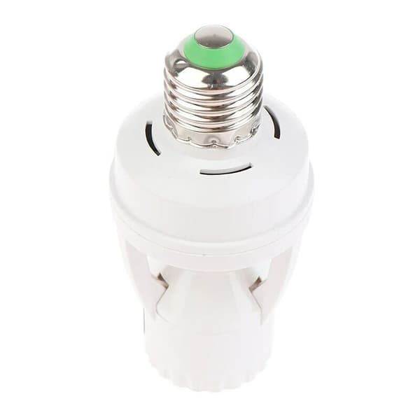 E27 110V - 220V 60W infrarød bevegelsessensor lampeholder med kontrollbryter